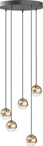 Open Design OR85518 - LED полилей на кабел BOLICINA 5xLED/5W/230V златист/черен