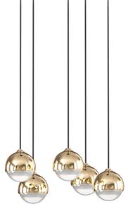 Open Design OR85518 - LED полилей на кабел BOLICINA 5xLED/5W/230V златист/черен