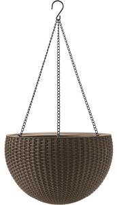 Пластмасова висяща и стенна саксия за цветя ø 35 cm Hangingsphere – Keter