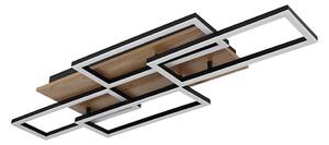 Globo 67359-40 - LED димируема таванна лампа JEFFRY 40W/230V 32,5x87,5 cm кафяво/черно + дистанционно управление