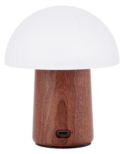 LED настолна лампа в бял и тъмно естествен цвят (височина 12,5 cm) Alice Mushroom – Gingko