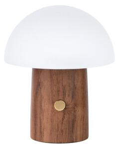 LED настолна лампа в бял и тъмно естествен цвят (височина 7 cm) Alice Mushroom – Gingko
