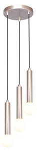 ITALUX PND-33574-3-CF - Полилей на кабел FILANO 3xG9/5W/230V розово злато