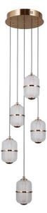 ITALUX PND-34375-5-HBR - LED полилей на кабел ALANI 5xLED/5,6W/230V 3000K златист