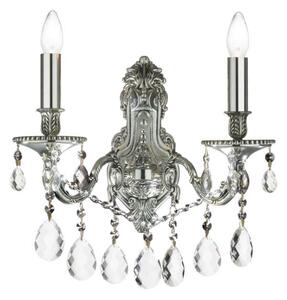 Ideal Lux - Кристален аплик GIOCONDA 2xE14/40W/230V сребрист