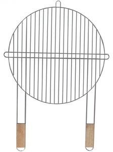Решетка за грил Master Grill & Party MG257, 51 см, Дървени дръжки, Хром