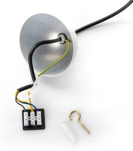 Brilagi - LED полилей на кабел METALO 1xE27/40W/230V диам. 40 см бял/меден