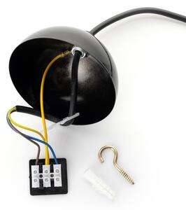 Brilagi - LED полилей на кабел METALO 1xE27/40W/230V, диаметър 40 см, черен/меден
