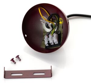 Brilagi - LED полилей на кабел METALO 1xE27/40W/230V Ø 60 cm бордо/меден