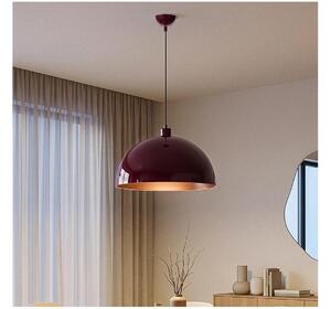 Brilagi - LED полилей на кабел METALO 1xE27/40W/230V, диаметър 40 см, бордо/меден