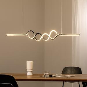 Milagro Lighting LED висяща лампа Ancona, метал, златно/черно, 4000 K, Злато / месинг, Дневна/трапезария, Метал, Модерен
