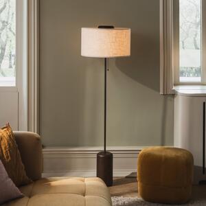 Globen Lighting стояща лампа Bosco, бежово-кафяво, височина 144 cm, Бежов, Дневна/трапезария, Дървесина