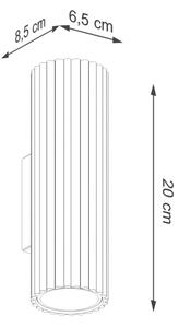 Brilagi - LED стенна лампа CRESTO 2xGU10/10W/230V 20 cm бордо