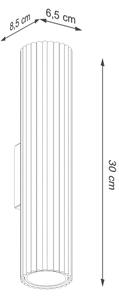 Brilagi - LED стенна лампа CRESTO 2xGU10/10W/230V 30 см бяла