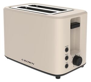 Тостер Crown CT70BBF, тавичка за трохи, функция размразяване, 700W
