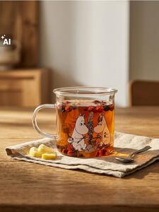 Sinsay - Стъклена чаша с дръжка The Moomins - многоцветен