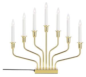 Markslöjd 706561 - Коледен свещник BROSA 7xE10/3W/230V златен