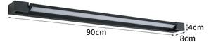 BRILAGI - LED Външно стенно осветително тяло AQUA LINE LED/24W/230V 90 cm IP44 черно