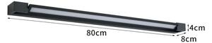 BRILAGI - LED външно стенно осветително тяло AQUA LINE LED/20W/230V 80 cm IP44 черно