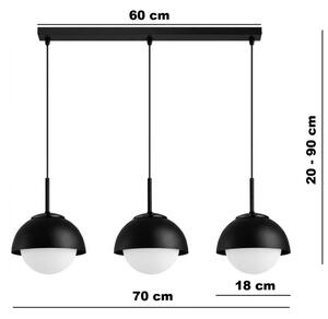 BRILAGI - Полилей на кабел COSMO 3xE27/60W/230V черен