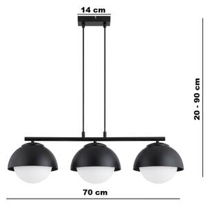 BRILAGI - Полилей на кабел COSMO 3xE27/60W/230V черен