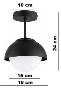 BRILAGI - Плафон COSMO 1xE27/60W/230V черен