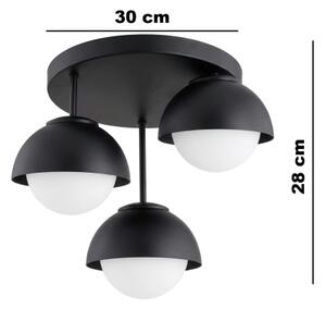 BRILAGI - Плафониера COSMO 3xE27/60W/230V черна