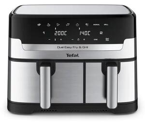 Фритюрник с горещ въздух Tefal EY905D10, 8.3 л. вместимост, 8 програми, двойна кошница, 2700W