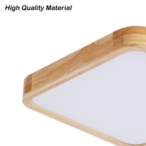 Brilagi - Димируемо LED осветително тяло WOODLINE SQUARE LED/48W/230V, дъб, 40x40 см + дистанционно управление