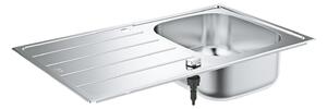 Grohe K200 Кухненска мивка от неръждаема стомана с ляв/десен отцедник