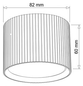 BRILAGI - Точково осветително тяло STRIPY 1xGX53/15W/230V 60x82 mm дъбов декор