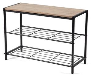 Черна стоманена стойка за обувки 63x44x30 cm Asten – Bonami Essentials