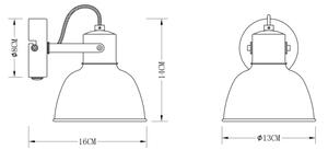 Globo 54655-1 - Стенна Точково осветително тяло FILLO 1xE14/25W/230V