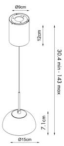 MAXLIGHT P0666 - LED полилей на кабел CUCCINA LED/57W/230V Ø 15 см бежов