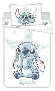 Бяло памучно детско спално бельо 100x135 cm Lilo and Stitch "White Star" – Jerry Fabrics