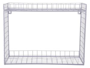 Лилав стоманен стенен рафт на няколко нива 40 cm Reja – PT LIVING