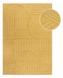 Жълт вълнен килим , 160 x 230 cm Zen Garden - Flair Rugs
