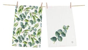 Комплект от 2 памучни кърпи , 50 x 70 cm Floating Eucalyptus - Butter Kings