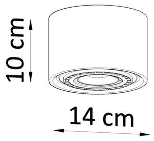 Sollux SL.0913 - Плафон BASIC AR111 1xGU10/40W/230V бук