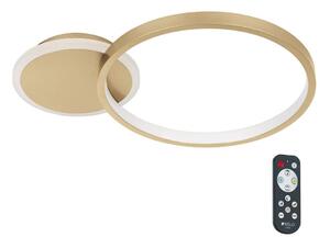 Eglo 900423 - LED Димируем плафон GAFARES LED/15W/230V златист + д.у
