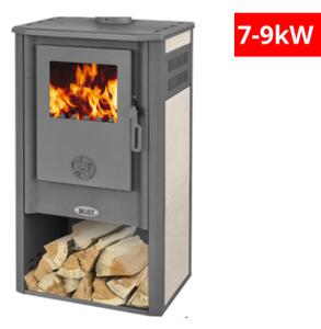 Печка на дърва Blist Atene S ceramic , Бежова 7-9kW