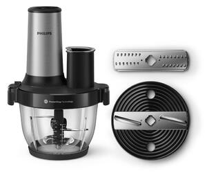 Чопър Philips HR1504/00, 650W, 2 л. вместимост, 4 скорости, импулс функция, без BPA, технология PowerChop, 4 ножа от неръждаема стомана, черен