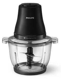 Чопър Philips HR1502/00, 500W, 2 л. вместимост, 2 скорости, без BPA, технология PowerChop, 4 ножа от неръждаема стомана, черен