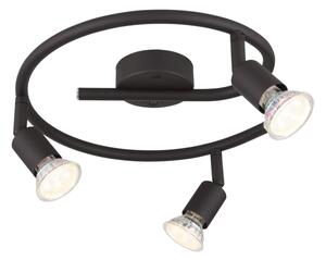 GLOBO 57382-3L - LED Спот OLIWA 3xGU10/3W/230V черен