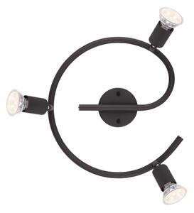 GLOBO 57382-3L - LED Спот OLIWA 3xGU10/3W/230V черен