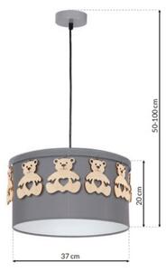 Детски Полилей на верижка BEAR 1xE27/60W/230V