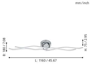 Eglo 31996 - LED Лампа за таван RONCADE LED/40W/230V