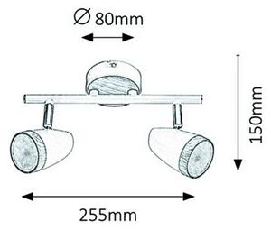 Rabalux 5565 - LED Прожектор, луна KAREN 2xLED/4W/230V