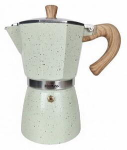 Кубинска кафеварка Bohmann BH 9309, 9 чаши, топлоустойчива дръжка, алуминиев корпус, вграден предпазен клапан, бежова