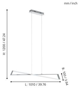 Eglo 95566 - LED Полилей AGRELA 2xLED/14,4W/230V